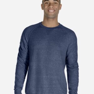 Unisex Snow Heather French Terry Crewneck Sweatshirt