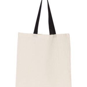 Contrast-Color Handle Tote