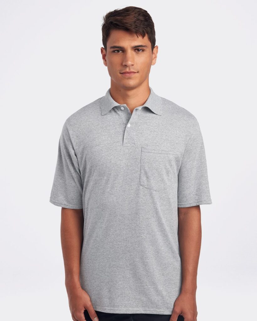 Men’s SpotShield® 50/50 Polo worn by male