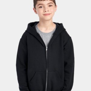 Youth NuBlend® Full-Zip Hooded Sweatshirt