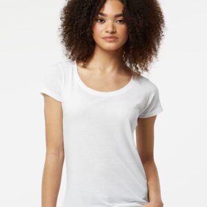 Women's Poly-Rich Scoop Neck T-Shirt