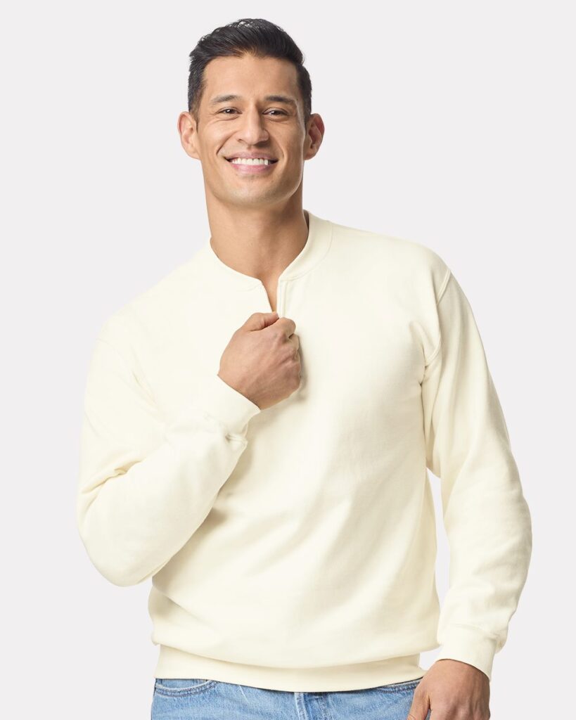 Unisex Softstyle® Midweight 1/4 Zip Sweatshirt