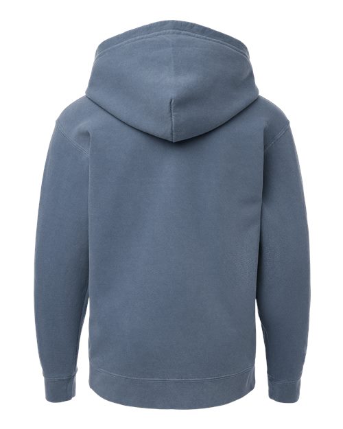 Youth Garment-Dyed Lightweight Fleece Hooded Sweatshirt - Image 2