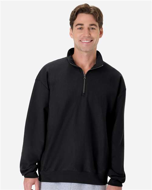 Men's Beefy® Sweats Premium Heavyweight Quarter-Zip Sweatshirt - Image 3