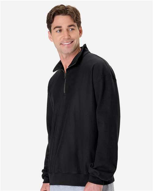 Men's Beefy® Sweats Premium Heavyweight Quarter-Zip Sweatshirt - Image 4