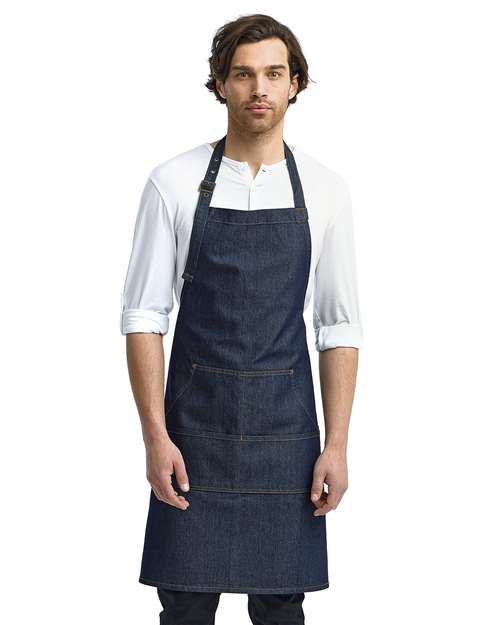 Jeans Stitch Denim Bib Apron - Image 2