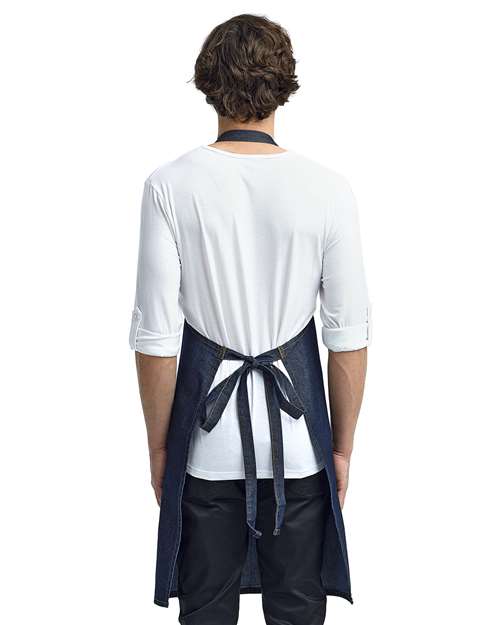Jeans Stitch Denim Bib Apron - Image 4