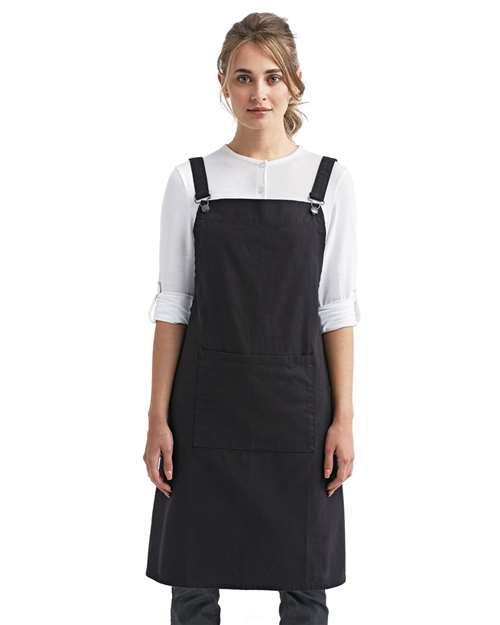 Cross Back Barista Bib Apron - Image 2