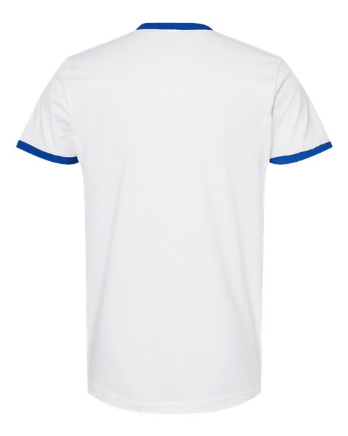 Unisex Fine Jersey Ringer T-Shirt - Image 2