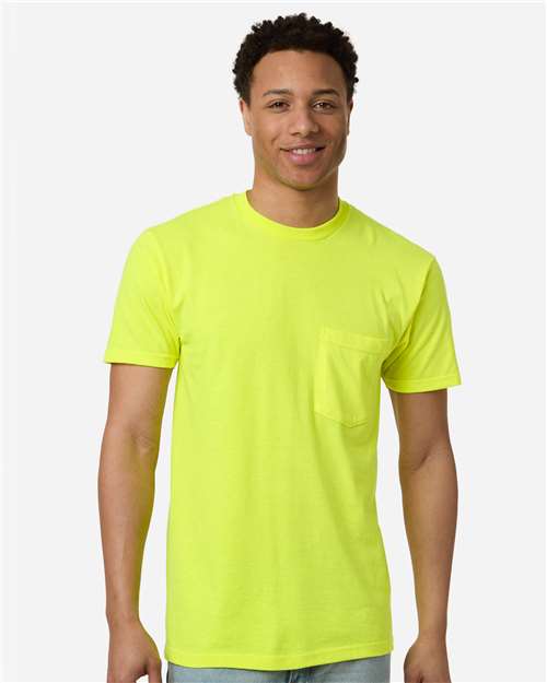 Unisex Heavyweight Jersey Pocket T-Shirt - Image 3