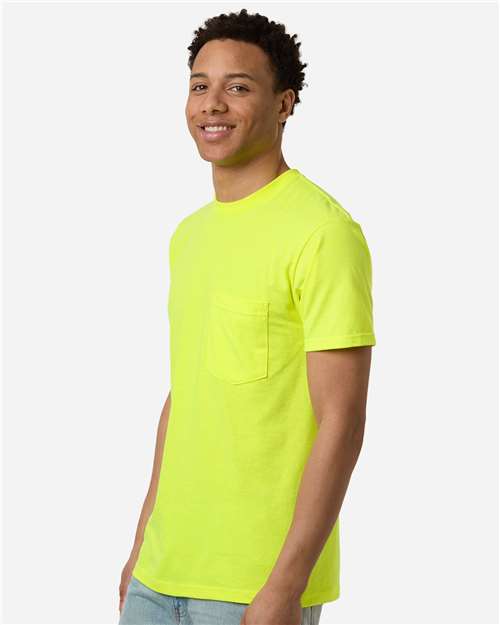 Unisex Heavyweight Jersey Pocket T-Shirt - Image 4