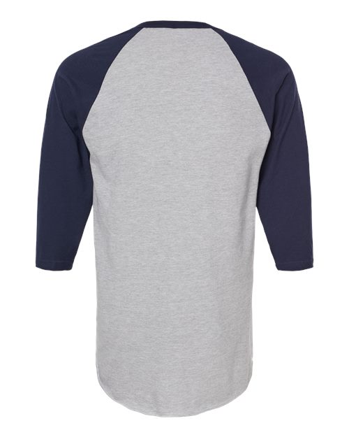 Unisex Fine Jersey Raglan T-Shirt - Image 2