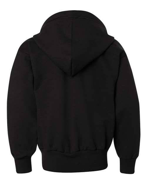 Youth EcoSmart® Full-Zip Hooded Sweatshirt - Image 3