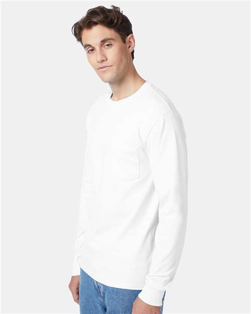 Men's Authentic Long Sleeve Pocket T-Shirt - Image 5