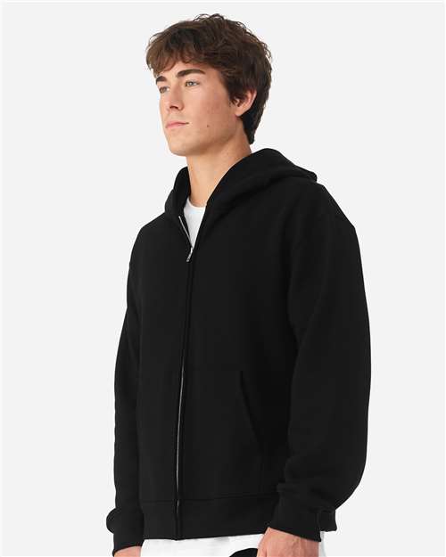 Unisex 10 oz Full-Zip Hoodie Sweatshirt - Image 4