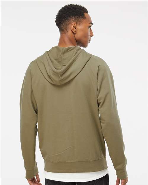 Unisex Icon Lightweight Loopback Terry Full-Zip Hooded Sweatshirt - Image 5