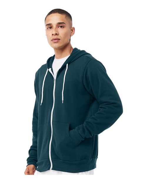 Unisex Sponge Fleece Full-Zip Hoodie Sweatshirt - Image 4