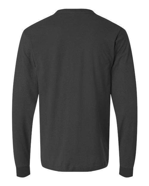 Unisex Fine Jersey Long Sleeve T-Shirt - Image 2