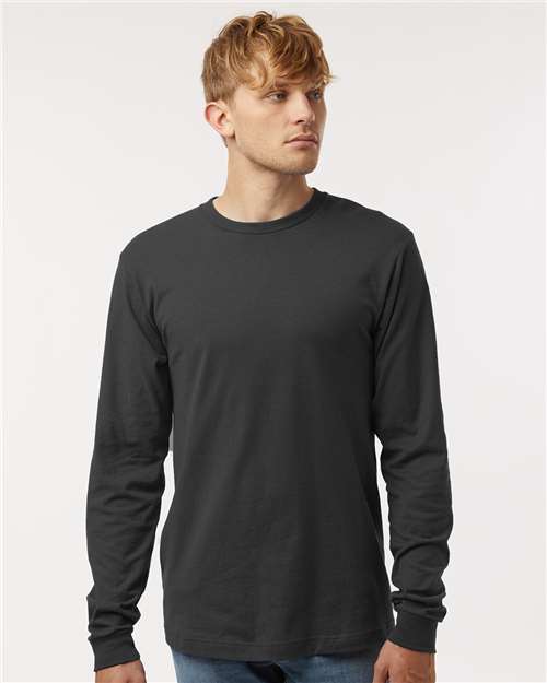 Unisex Fine Jersey Long Sleeve T-Shirt - Image 3