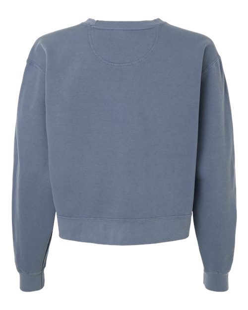 Women's Garment-Dyed Mid-Length Crewneck Sweatshirt - Image 2
