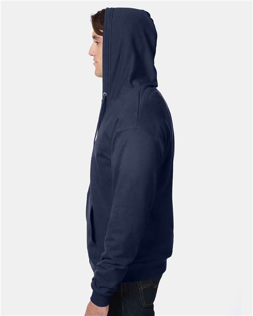 Unisex EcoSmart® Full-Zip Hooded Sweatshirt - Image 4