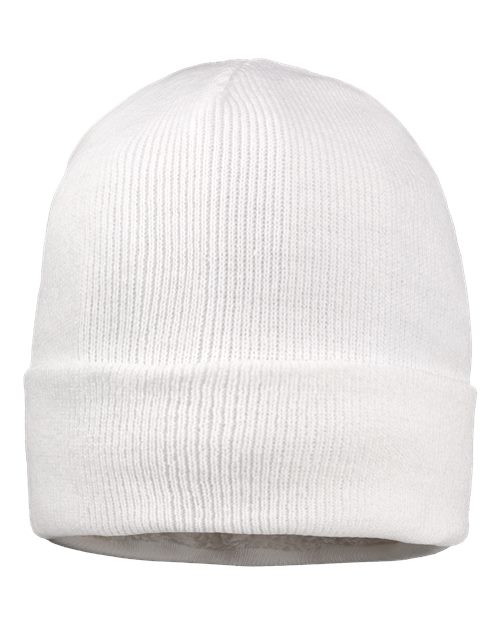12" Sherpa Lined Cuffed Beanie - Image 2