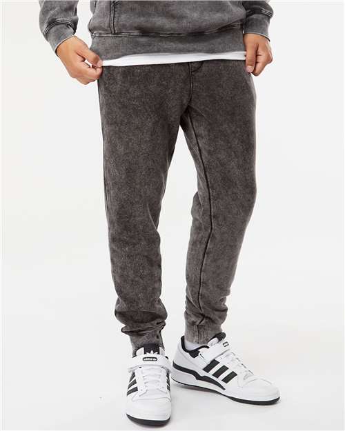Unisex Mineral Wash Fleece Sweatpants - Image 3