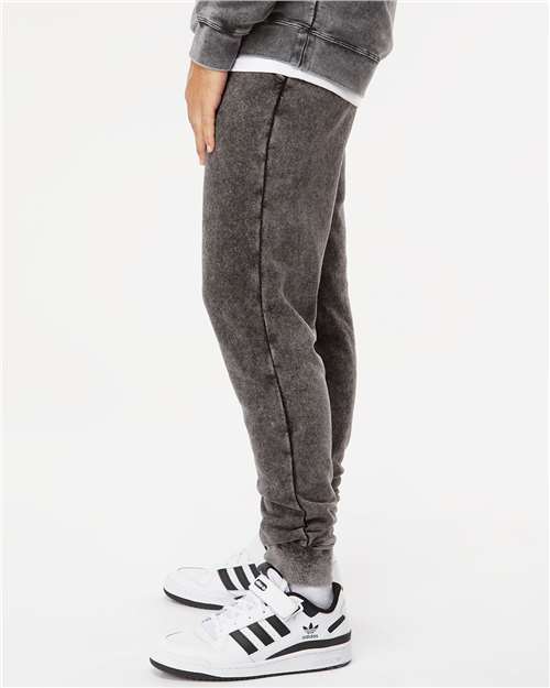 Unisex Mineral Wash Fleece Sweatpants - Image 4