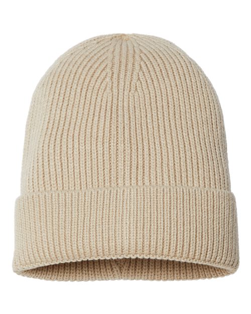 Sustainable Fine Rib Cuffed Beanie - Image 2