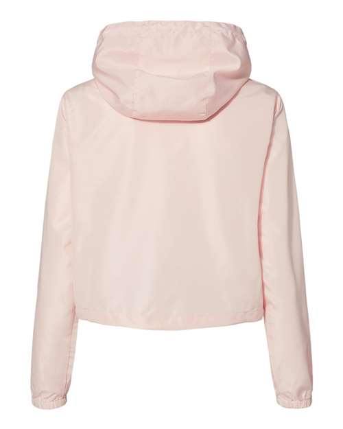 Women's Lightweight Quarter-Zip Pullover Crop Windbreaker - Image 2