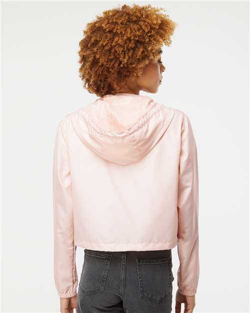 Women's Lightweight Quarter-Zip Pullover Crop Windbreaker - Image 5