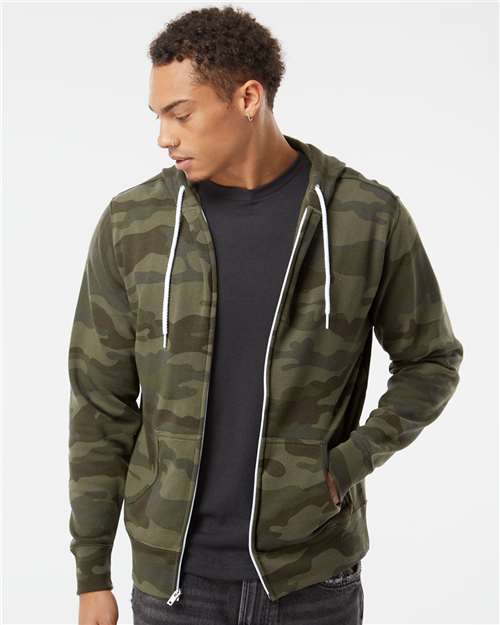 Unisex Lightweight Full-Zip Hooded Sweatshirt - Image 3