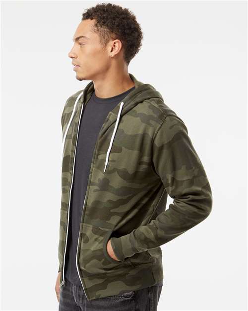 Unisex Lightweight Full-Zip Hooded Sweatshirt - Image 4