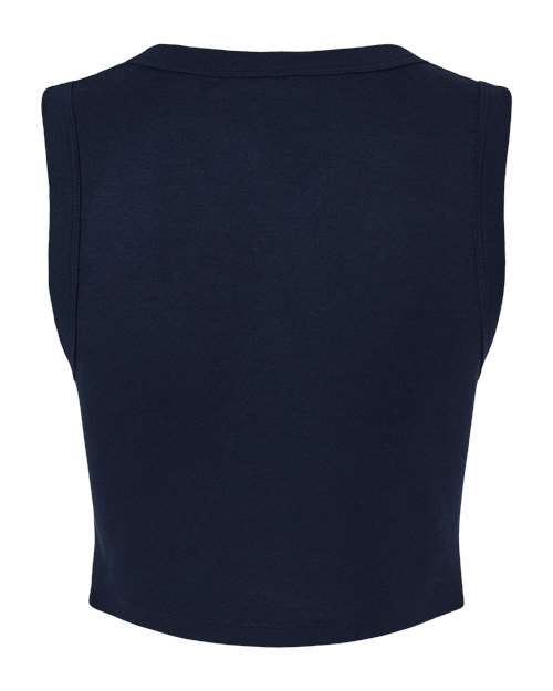 Women's Micro Rib Muscle Crop Tank - Image 2