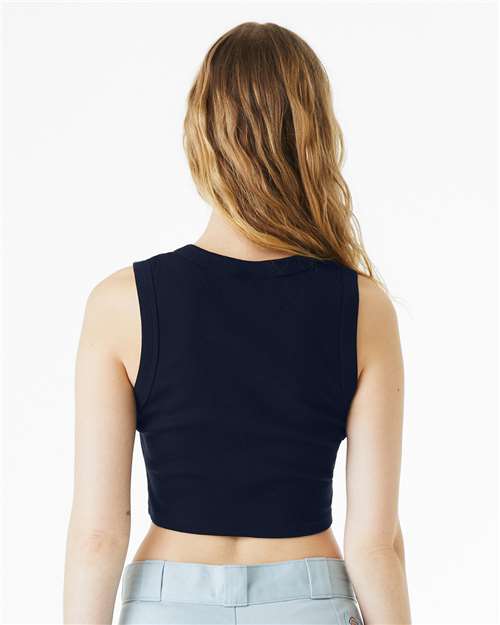 Women's Micro Rib Muscle Crop Tank - Image 5
