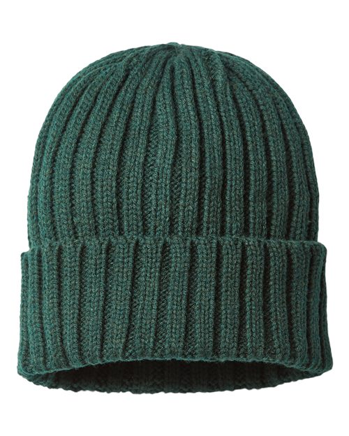 Sustainable Cable Knit Cuffed Beanie - Image 2