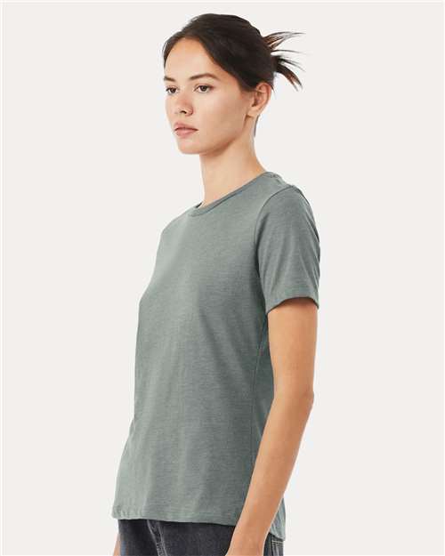 Women’s Relaxed Fit Heather CVC Tee - Image 4