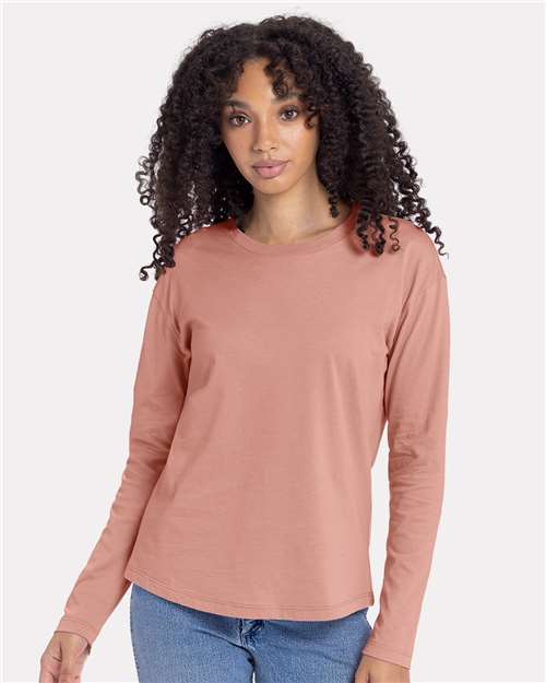 Women's Cotton Relaxed Long Sleeve T-Shirt - Image 3