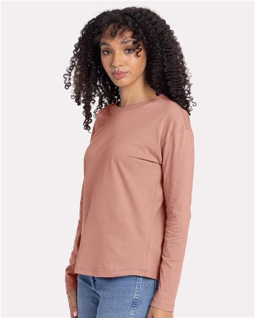 Women's Cotton Relaxed Long Sleeve T-Shirt - Image 4