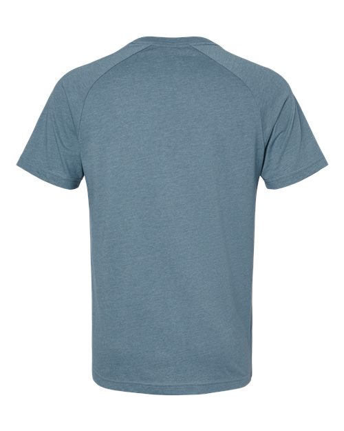 Men's Heather CVC Raglan Tee - Image 2