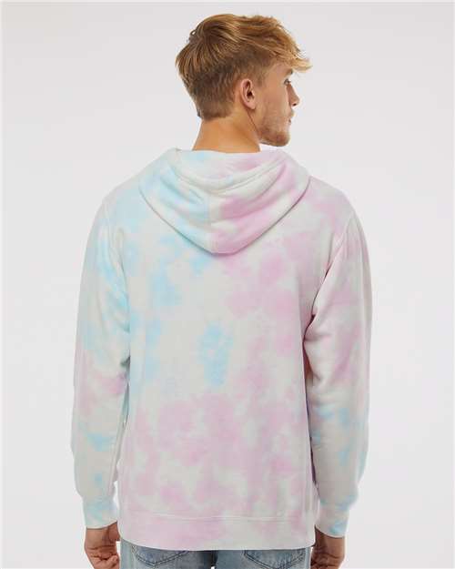 Unisex Midweight Tie-Dyed Hooded Sweatshirt - Image 5