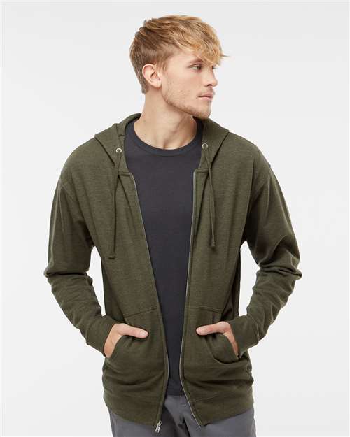 Unisex Midweight Full-Zip Hooded Sweatshirt - Image 3