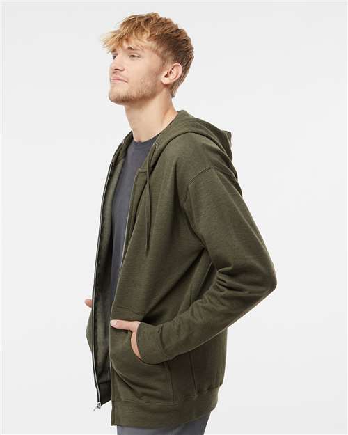 Unisex Midweight Full-Zip Hooded Sweatshirt - Image 4
