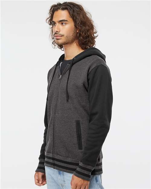 Unisex Heavyweight Varsity Full-Zip Hooded Sweatshirt - Image 4