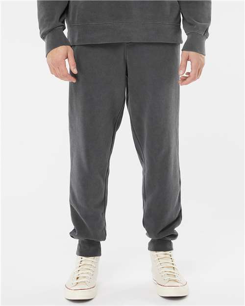 Unisex Pigment-Dyed Fleece Sweatpants - Image 3