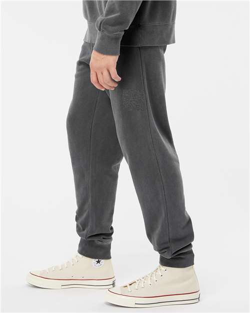 Unisex Pigment-Dyed Fleece Sweatpants - Image 4