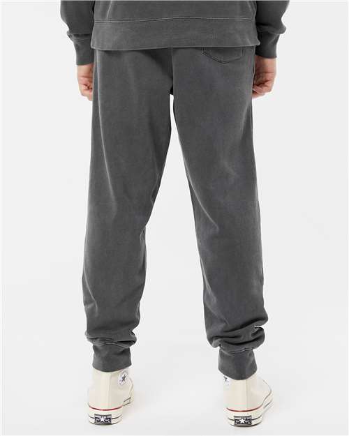 Unisex Pigment-Dyed Fleece Sweatpants - Image 5