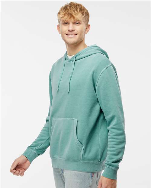 Unisex Midweight Pigment-Dyed Hooded Sweatshirt - Image 4