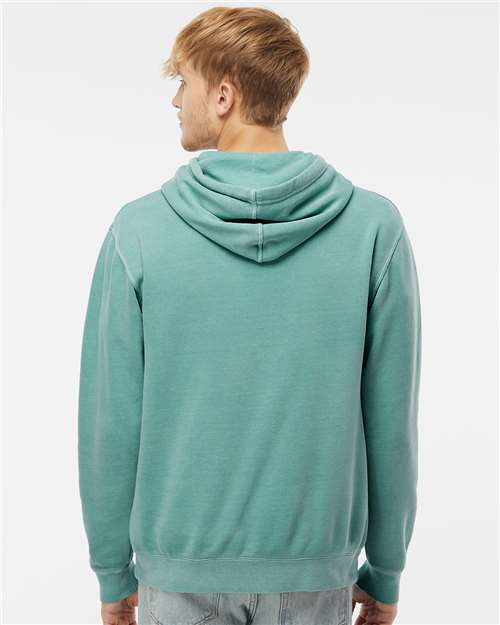 Unisex Midweight Pigment-Dyed Hooded Sweatshirt - Image 5