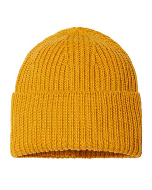Sustainable Chunky Rib Cuffed Beanie - Image 2